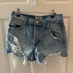 Free People denim shorts size 26